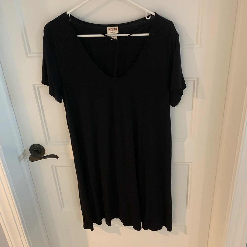 Black Mini Jersey Dress
